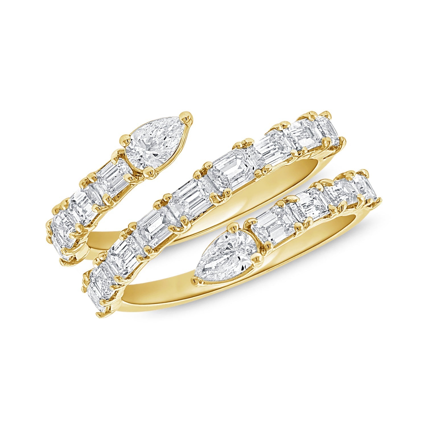 Fancy - Shape Diamond Wrap Ring