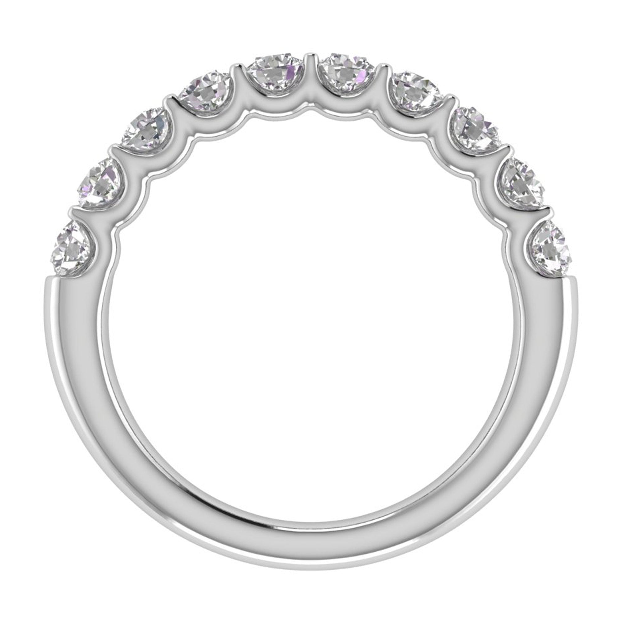 Flawless U - Prong Wedding Band
