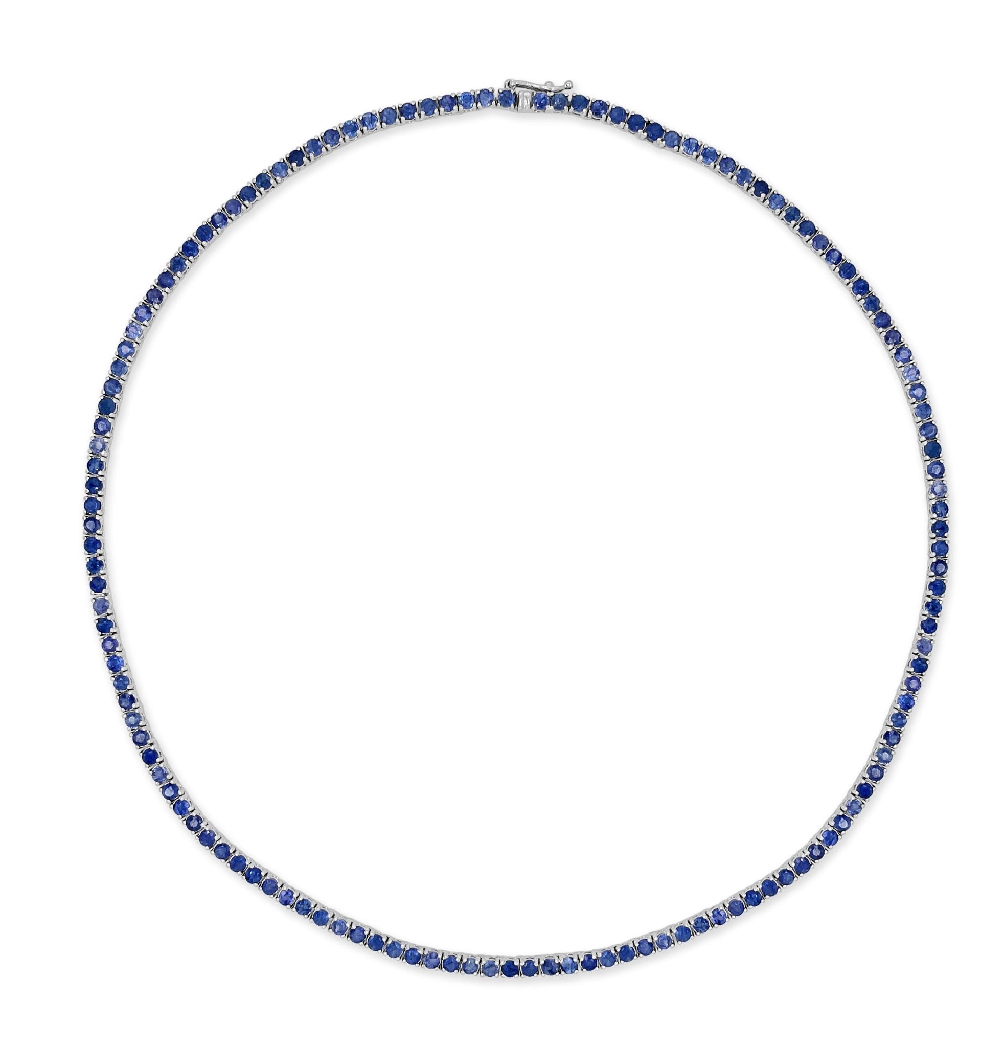 Gemstone Tennis Necklace