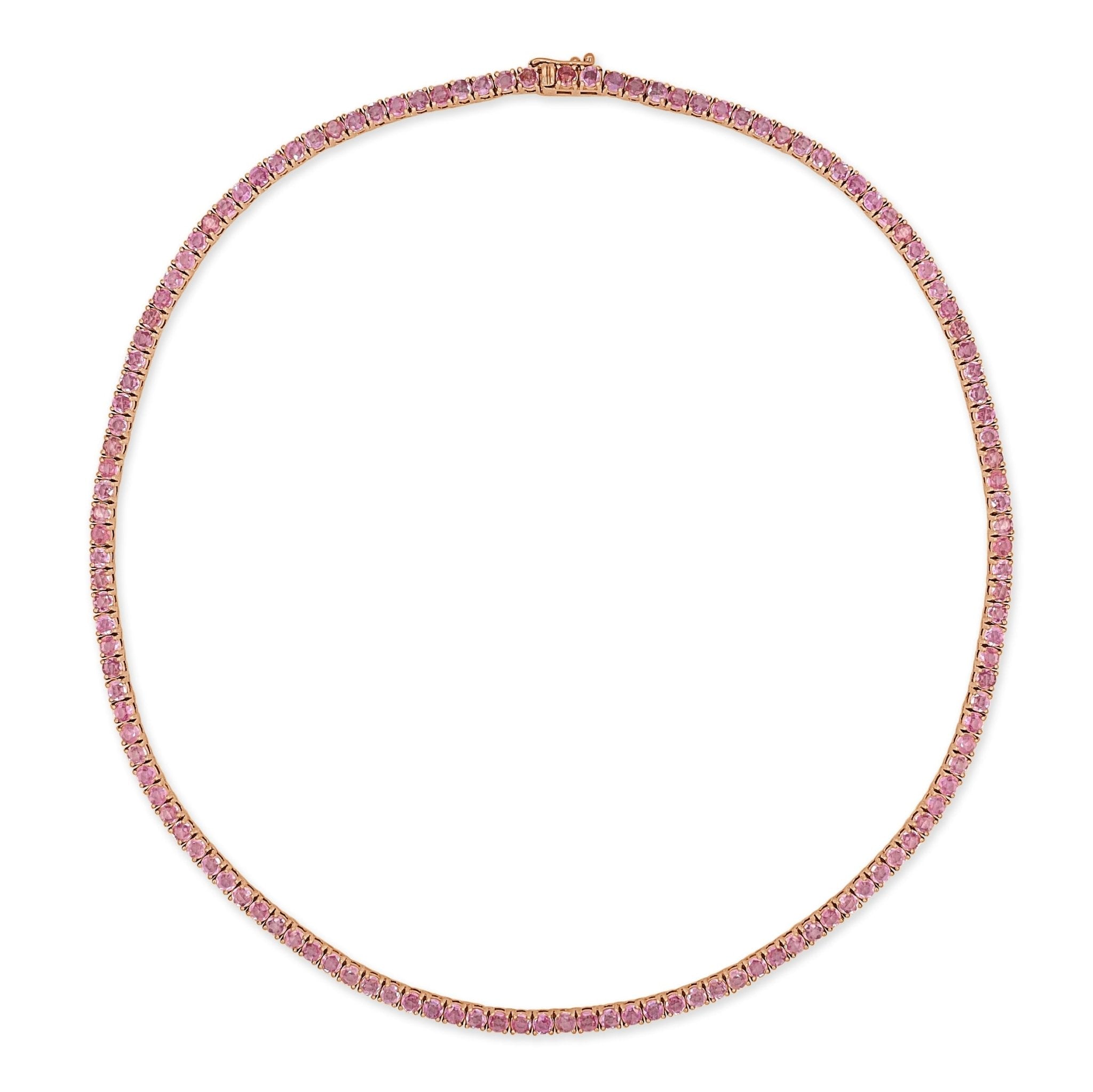 Gemstone Tennis Necklace