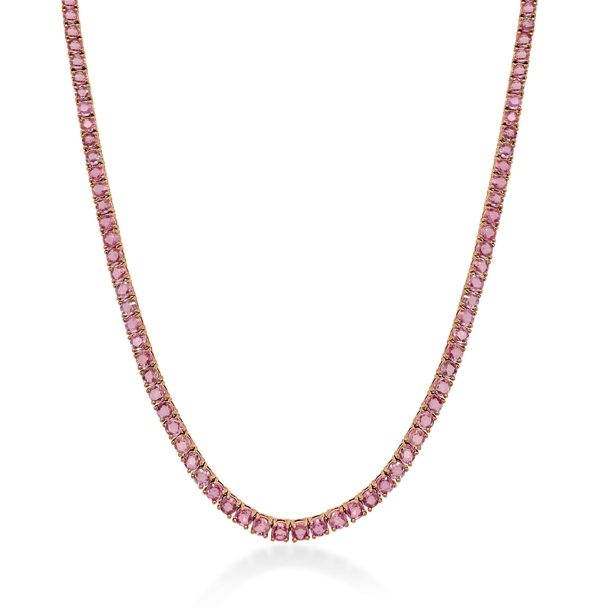 Gemstone Tennis Necklace