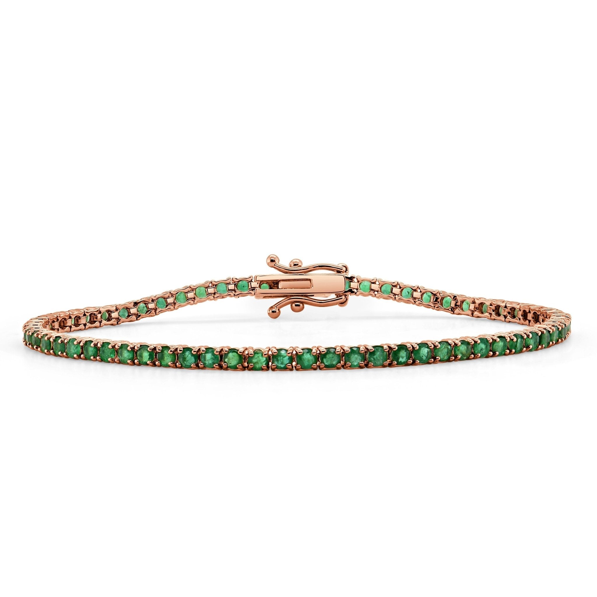 Green Emerald Tennis Bracelet