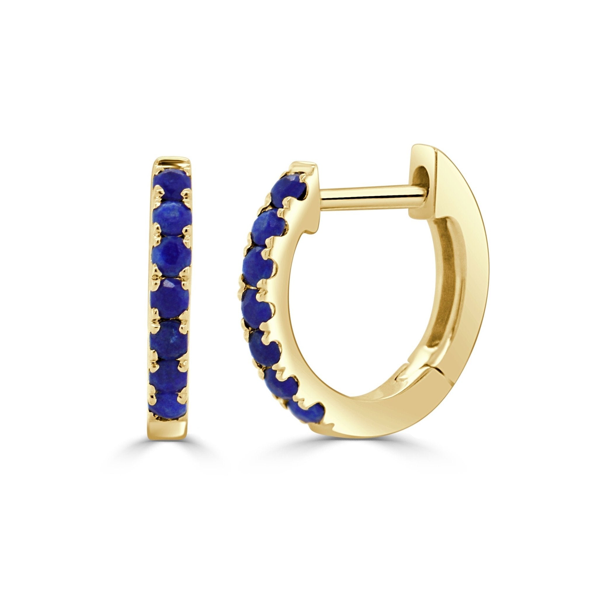 Lapis Huggie Earrings