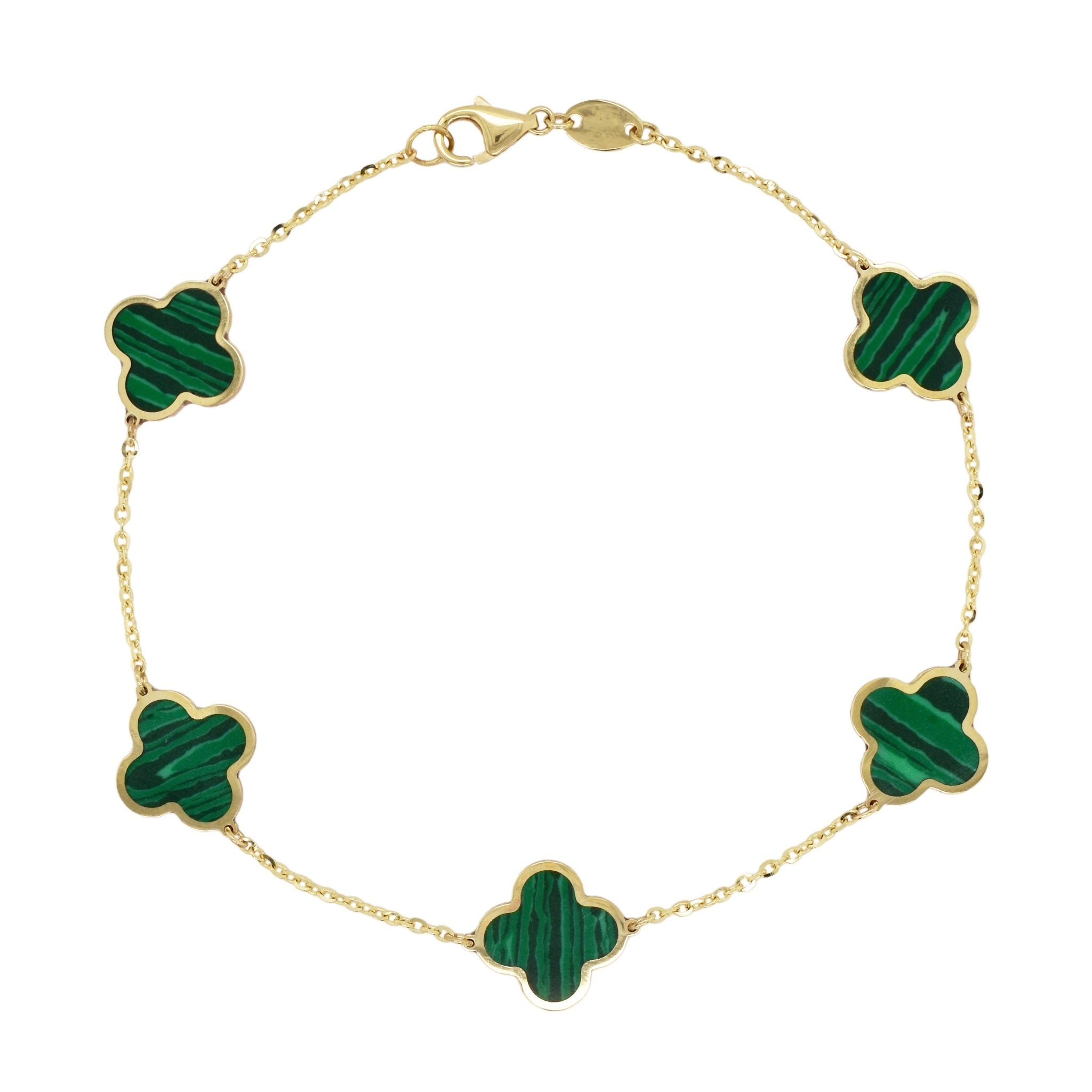 Large Clover Inlay Bracelet