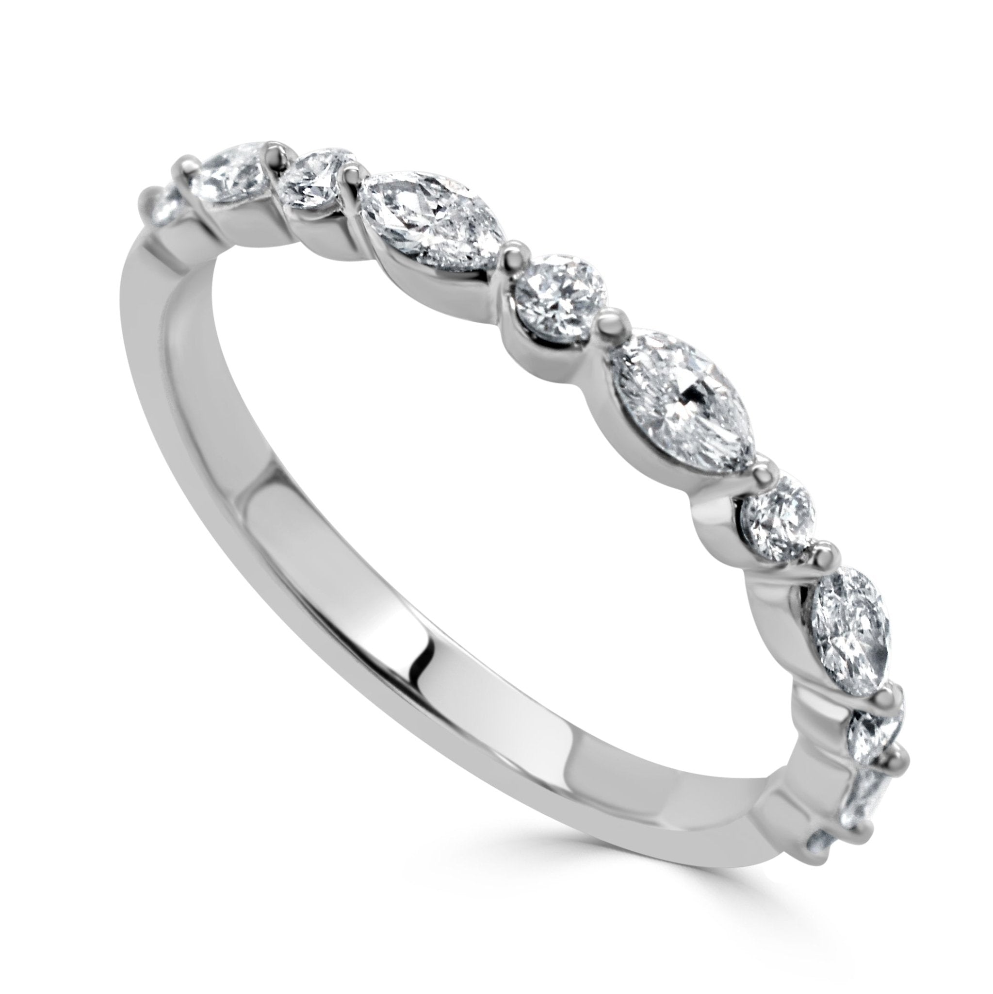 Marquise Diamond Stackable Ring