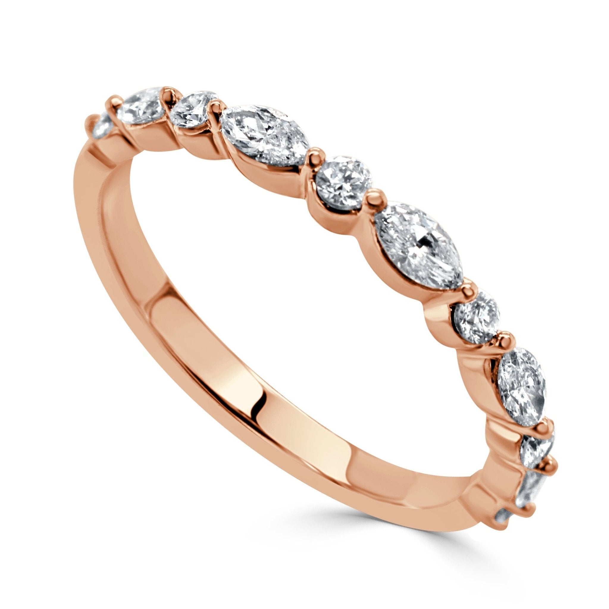 Marquise Diamond Stackable Ring