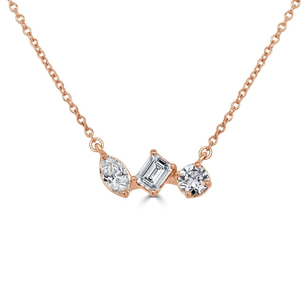 Mixed Fancy - Shape Diamond Necklace