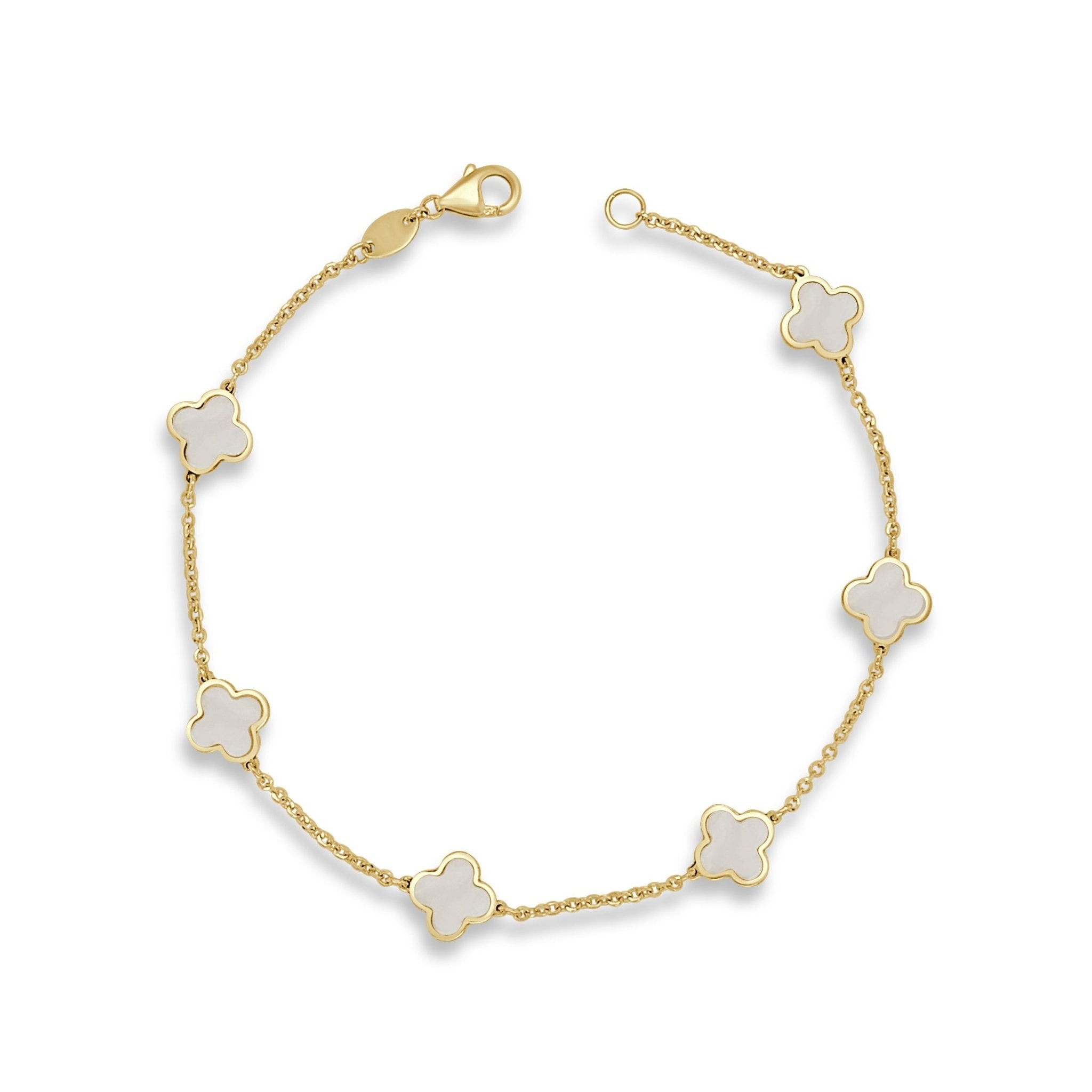 Mother of Pearl Clover Bracelet