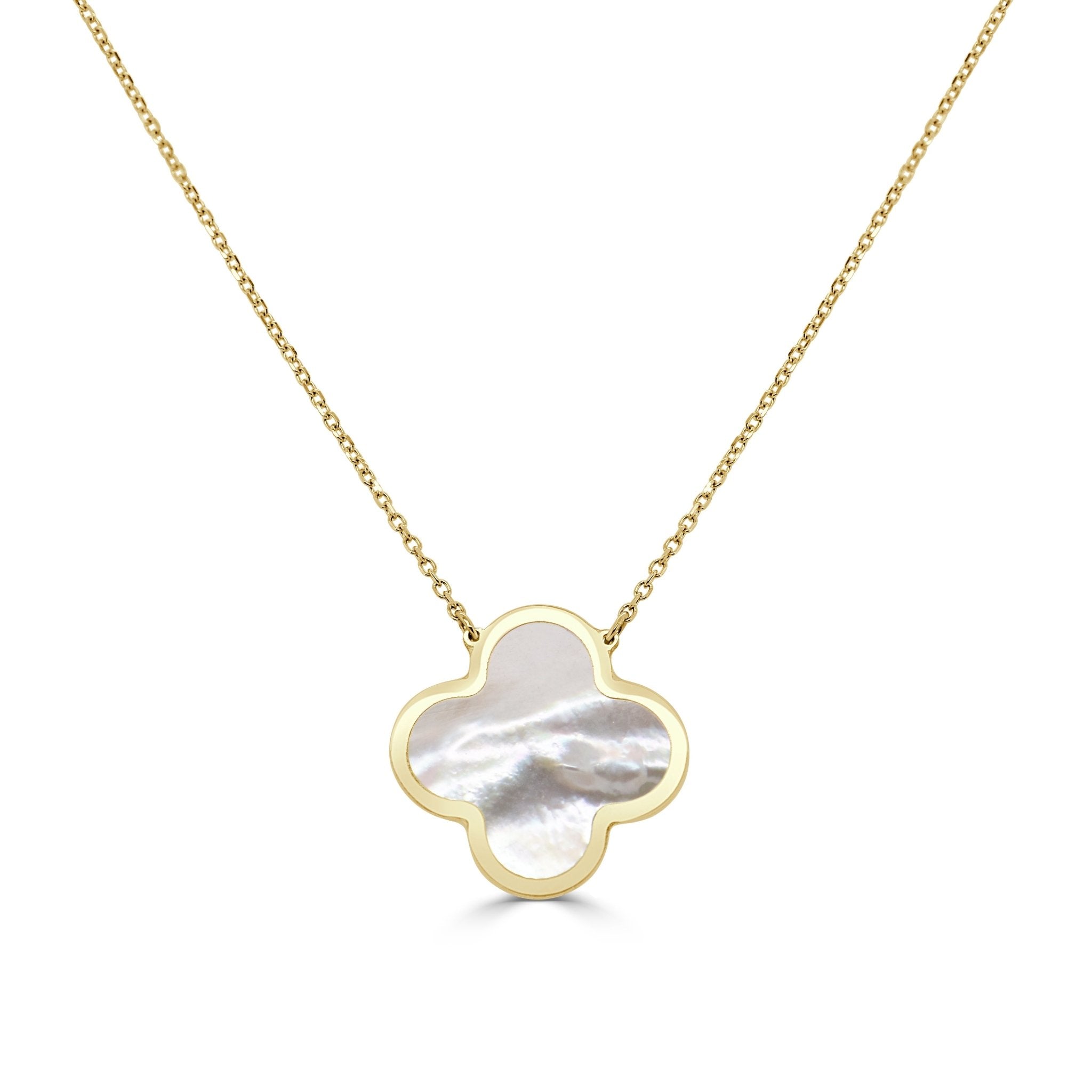 Mother of Pearl Clover Necklace