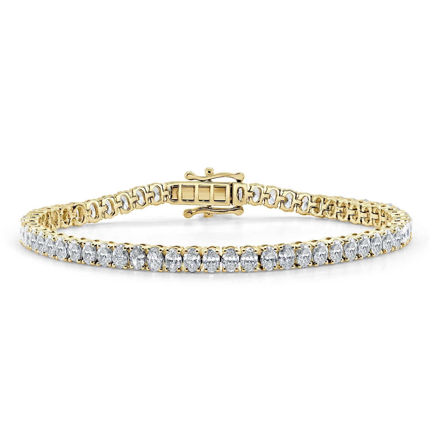 Oval Diamond Tennis Bracelet