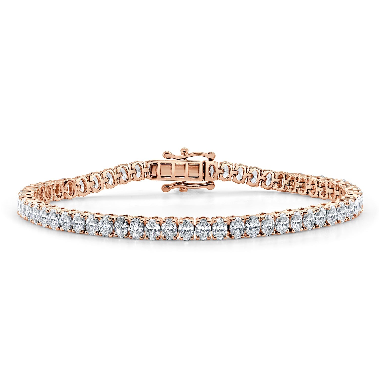 Oval Diamond Tennis Bracelet