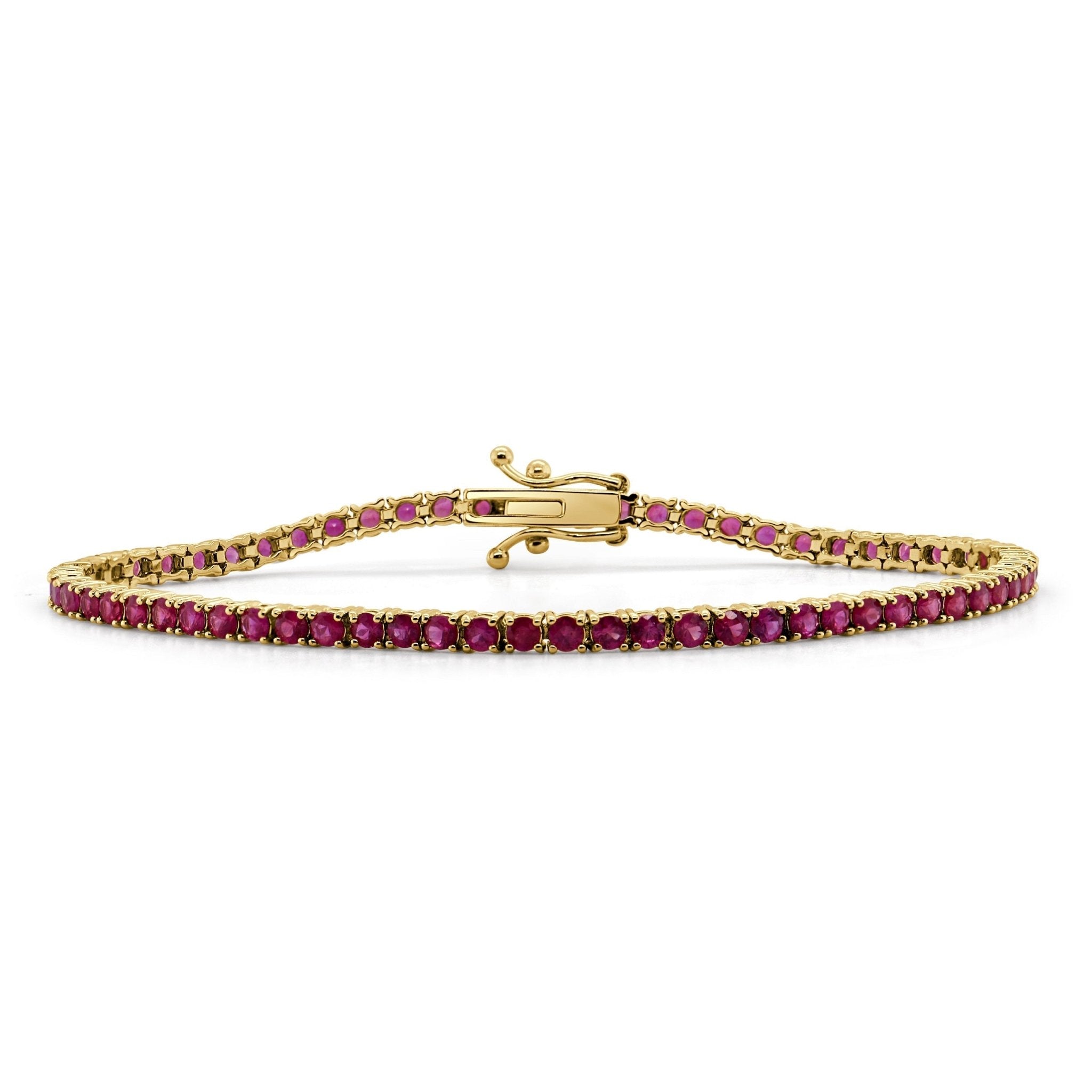 Red Ruby Tennis Bracelet
