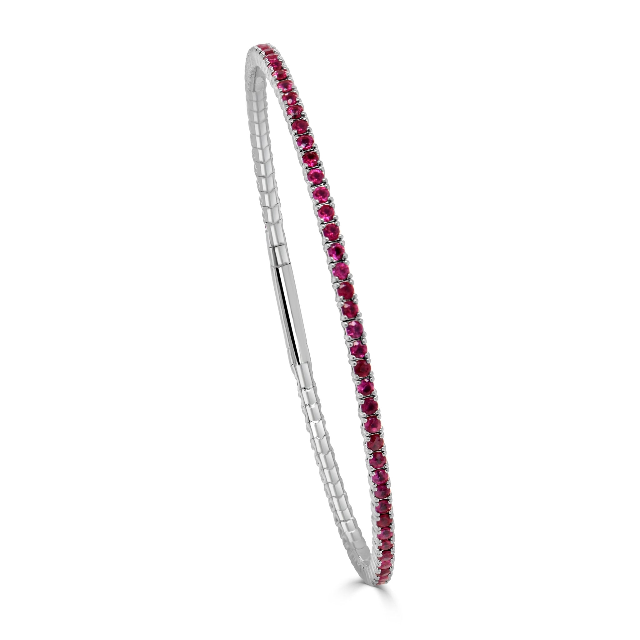 Ruby Flexible Eternity Bangle