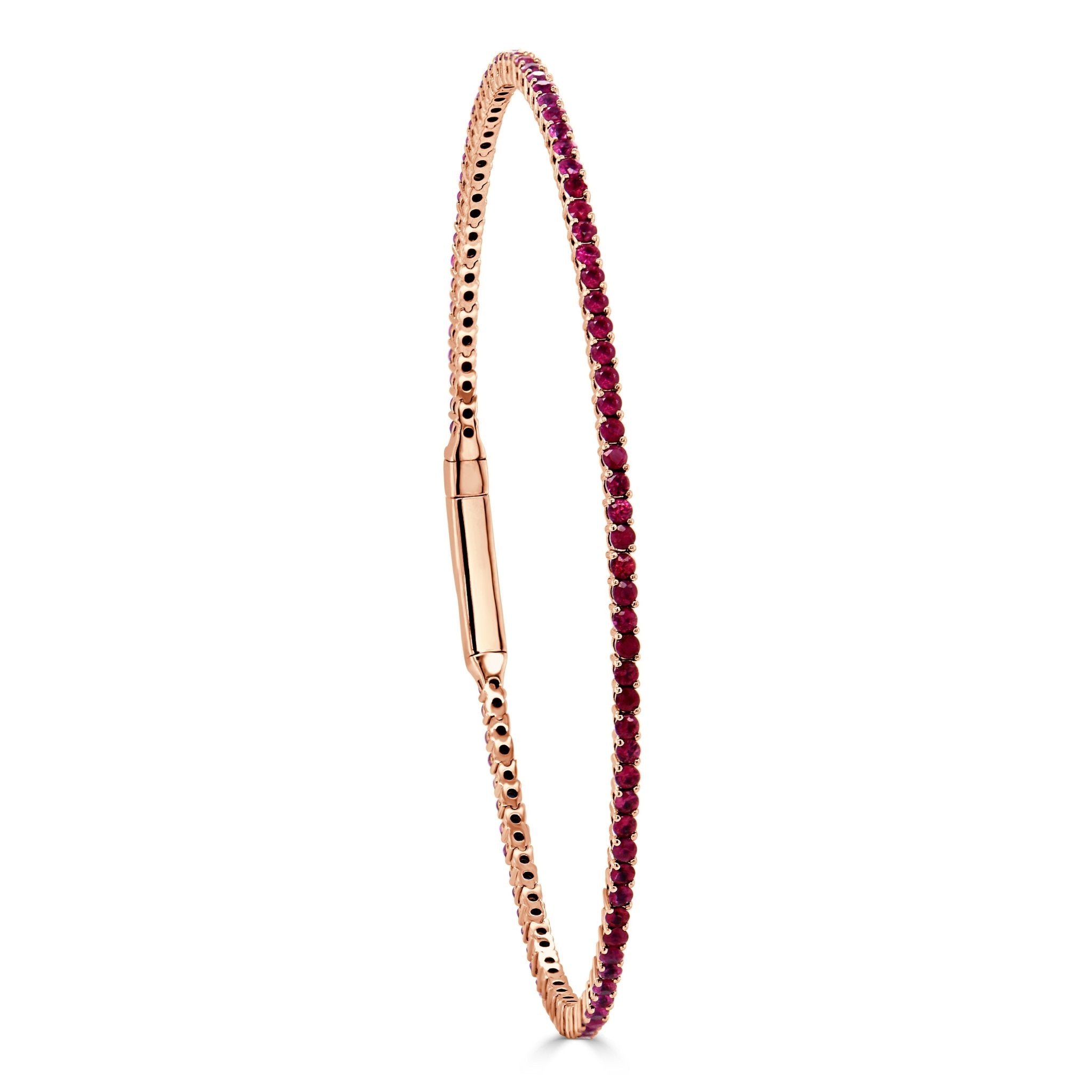 Ruby Flexible Eternity Bangle