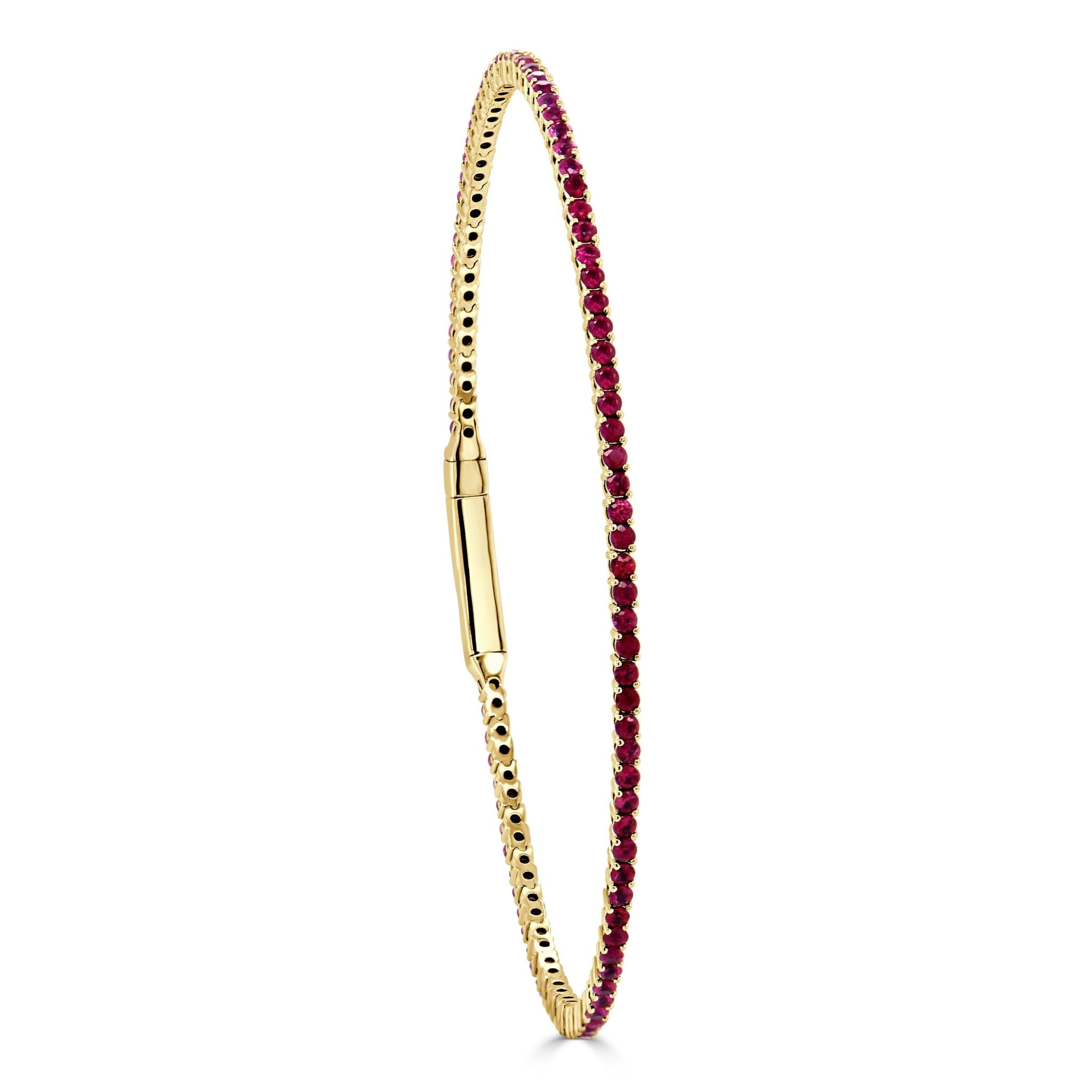 Ruby Flexible Eternity Bangle
