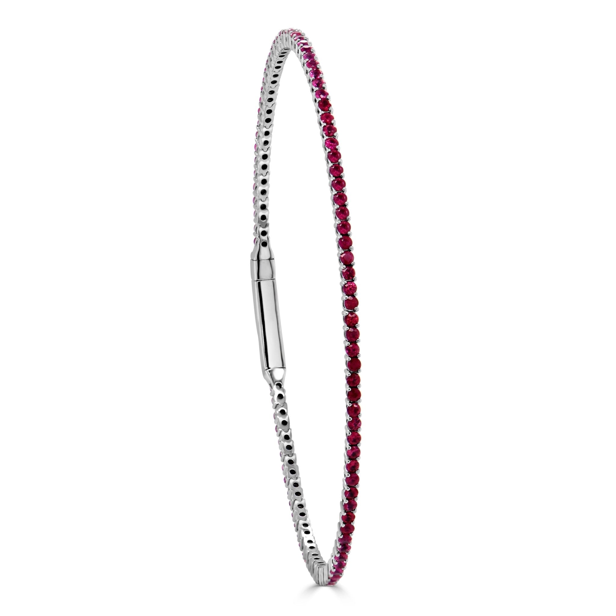 Ruby Flexible Eternity Bangle