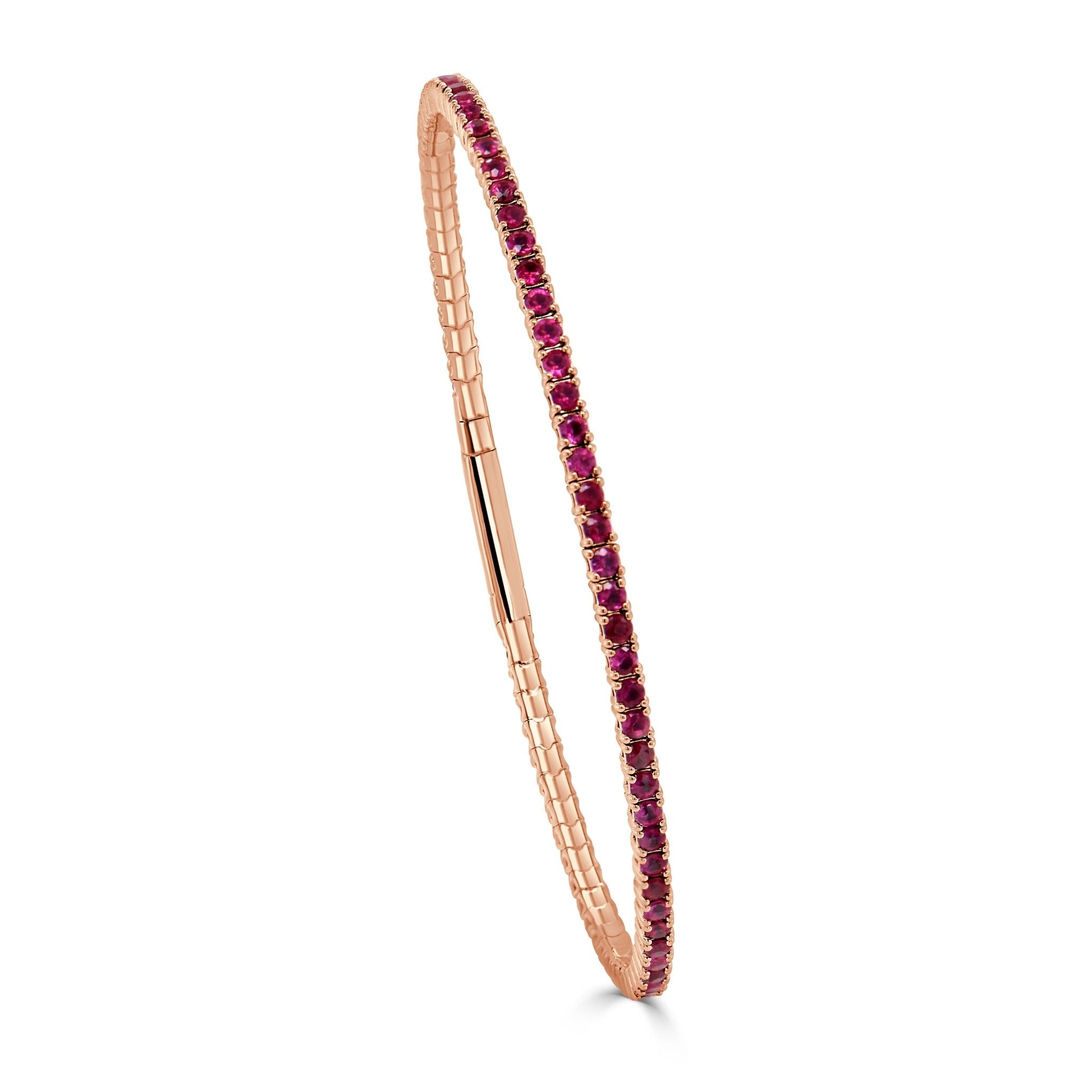 Ruby Flexible Eternity Bangle