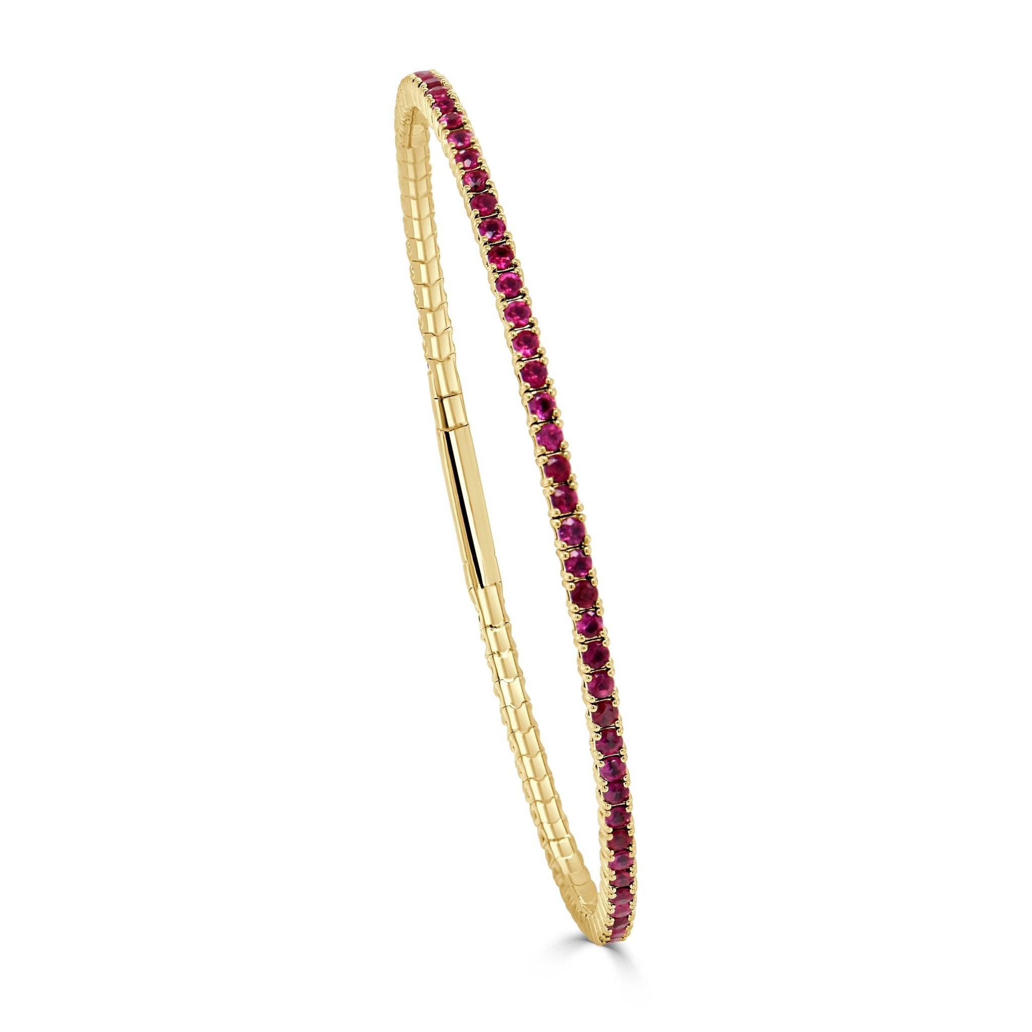 Ruby Flexible Eternity Bangle